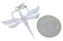 Multicolor Genuine Sterling Silver Dragonfly Southwest Pendant EX28719